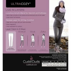 Women's Cuddl Duds® Ultra Cozy Leggings Grape Heather -Cuddl Duds shop unnamed file 724
