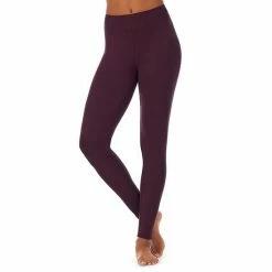 Women's Cuddl Duds® Ultra Cozy Leggings Grape Heather -Cuddl Duds shop unnamed file 728