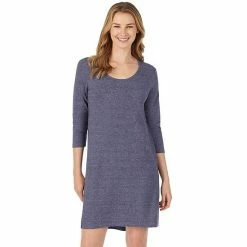 Women's Cuddl Duds® Essentials Long Sleeve Sleepshirt Blue Heather 5 Women's Cuddl Duds® Essentials Long Sleeve Sleepshirt Blue Heather -Cuddl Duds shop unnamed file 739