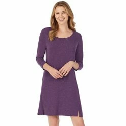 Women's Cuddl Duds® Essentials Long Sleeve Sleepshirt Blue Heather 6 Women's Cuddl Duds® Essentials Long Sleeve Sleepshirt Blue Heather -Cuddl Duds shop unnamed file 740