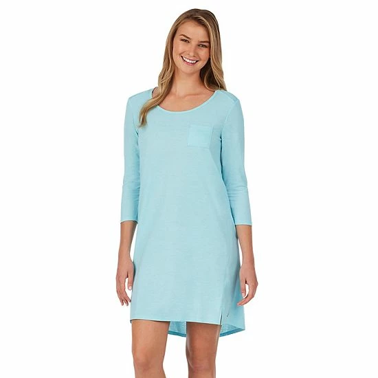 Women's Cuddl Duds® Essentials Long Sleeve Sleepshirt Blue Heather Women's Cuddl Duds® Essentials Long Sleeve Sleepshirt Blue Heather -Cuddl Duds shop unnamed file 741