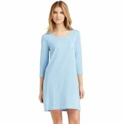 Women's Cuddl Duds® Essentials Long Sleeve Sleepshirt Blue Heather 9 Women's Cuddl Duds® Essentials Long Sleeve Sleepshirt Blue Heather -Cuddl Duds shop unnamed file 743