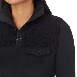 Women's Cuddl Duds® Fleecewear With Stretch Mock Henley Long Sleeve Top With Sherpa Amber Animal 13 Women's Cuddl Duds® Fleecewear With Stretch Mock Henley Long Sleeve Top With Sherpa Amber Animal -Cuddl Duds shop unnamed file 756