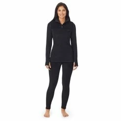 Women's Cuddl Duds® Fleecewear With Stretch Mock Henley Long Sleeve Top With Sherpa Amber Animal 15 Women's Cuddl Duds® Fleecewear With Stretch Mock Henley Long Sleeve Top With Sherpa Amber Animal -Cuddl Duds shop unnamed file 758