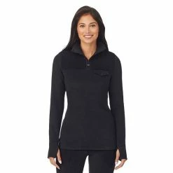 Women's Cuddl Duds® Fleecewear With Stretch Mock Henley Long Sleeve Top With Sherpa Amber Animal 16 Women's Cuddl Duds® Fleecewear With Stretch Mock Henley Long Sleeve Top With Sherpa Amber Animal -Cuddl Duds shop unnamed file 759