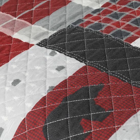 Cuddl Duds® Flannel Quilt Set Toile Lodge 3 Cuddl Duds® Flannel Quilt Set Toile Lodge - Image 3