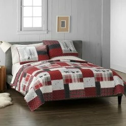 Cuddl Duds® Flannel Quilt Set Toile Lodge 17 Cuddl Duds® Flannel Quilt Set Toile Lodge -Cuddl Duds shop unnamed file 785