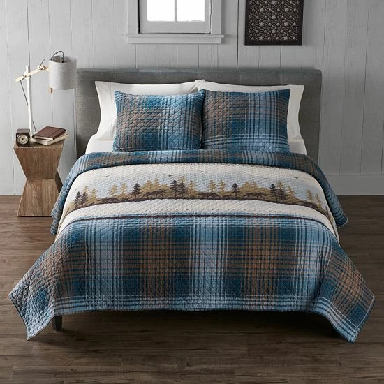 Cuddl Duds® Flannel Quilt Set Toile Lodge 11 Cuddl Duds® Flannel Quilt Set Toile Lodge - Image 11