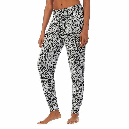 Women's Cuddl Duds® Soft Knit Joggers Grey Animal 7 Women's Cuddl Duds® Soft Knit Joggers Grey Animal - Image 7