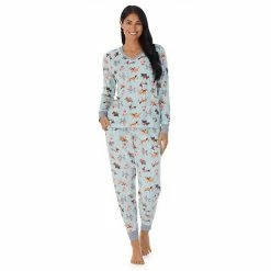 Petite Cuddl Duds® Velour Fleece V-Neck Pajama Top And Banded Bottom Pajama Pants Sleep Set Mint Dogs 18 Petite Cuddl Duds® Velour Fleece V-Neck Pajama Top And Banded Bottom Pajama Pants Sleep Set Mint Dogs -Cuddl Duds shop unnamed file 825