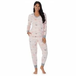Petite Cuddl Duds® Velour Fleece V-Neck Pajama Top And Banded Bottom Pajama Pants Sleep Set Mint Dogs 22 Petite Cuddl Duds® Velour Fleece V-Neck Pajama Top And Banded Bottom Pajama Pants Sleep Set Mint Dogs -Cuddl Duds shop unnamed file 829