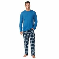 Big & Tall Cuddl Duds® Classic Pajama Set Grey Heather Grid -Cuddl Duds shop unnamed file 886