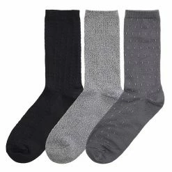 Women's Cuddl Duds® 3-Pack Plushfill* Midweight Birdseye & Ribbed Crew Socks Black 9 Women's Cuddl Duds® 3-Pack Plushfill* Midweight Birdseye & Ribbed Crew Socks Black -Cuddl Duds shop unnamed file 921