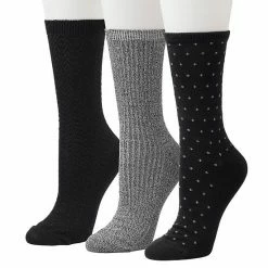 Women's Cuddl Duds® 3-Pack Plushfill* Midweight Birdseye & Ribbed Crew Socks Black 12 Women's Cuddl Duds® 3-Pack Plushfill* Midweight Birdseye & Ribbed Crew Socks Black -Cuddl Duds shop unnamed file 924