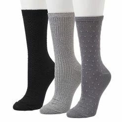 Women's Cuddl Duds® 3-Pack Plushfill* Midweight Birdseye & Ribbed Crew Socks Black 13 Women's Cuddl Duds® 3-Pack Plushfill* Midweight Birdseye & Ribbed Crew Socks Black -Cuddl Duds shop unnamed file 925