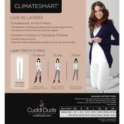 Women's Cuddl Duds® Climatesmart Leggings White 9 Women's Cuddl Duds® Climatesmart Leggings White -Cuddl Duds shop unnamed file 935