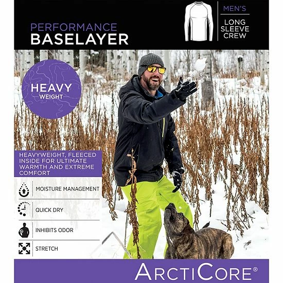 Men's Cuddl Duds® Heavyweight ArctiCore Performance Baselayer Crew Top 3 Men's Cuddl Duds® Heavyweight ArctiCore Performance Baselayer Crew Top - Image 3