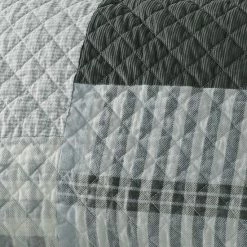 Cuddl Duds® Heavyweight Flannel Quilt Set With Shams Gray Patchwork -Cuddl Duds shop unnamed file 987