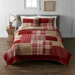 Cuddl Duds® Heavyweight Flannel Quilt Set With Shams Gray Patchwork -Cuddl Duds shop unnamed file 992